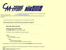 Tablet Screenshot of cmhomestudy.com